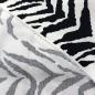 Preview: Baumwollsatin Zebra creme schwarz Italien